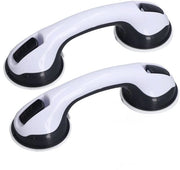 Kit di 2 pezzi per maniglione doccia antiscivolo - Protezioni di sicurezza per anziani - Maniglia doccia con morsetto robusto - Materiale plastico resistente - Disegno regolabile - Maniglione doccia con protezione antiscivolo