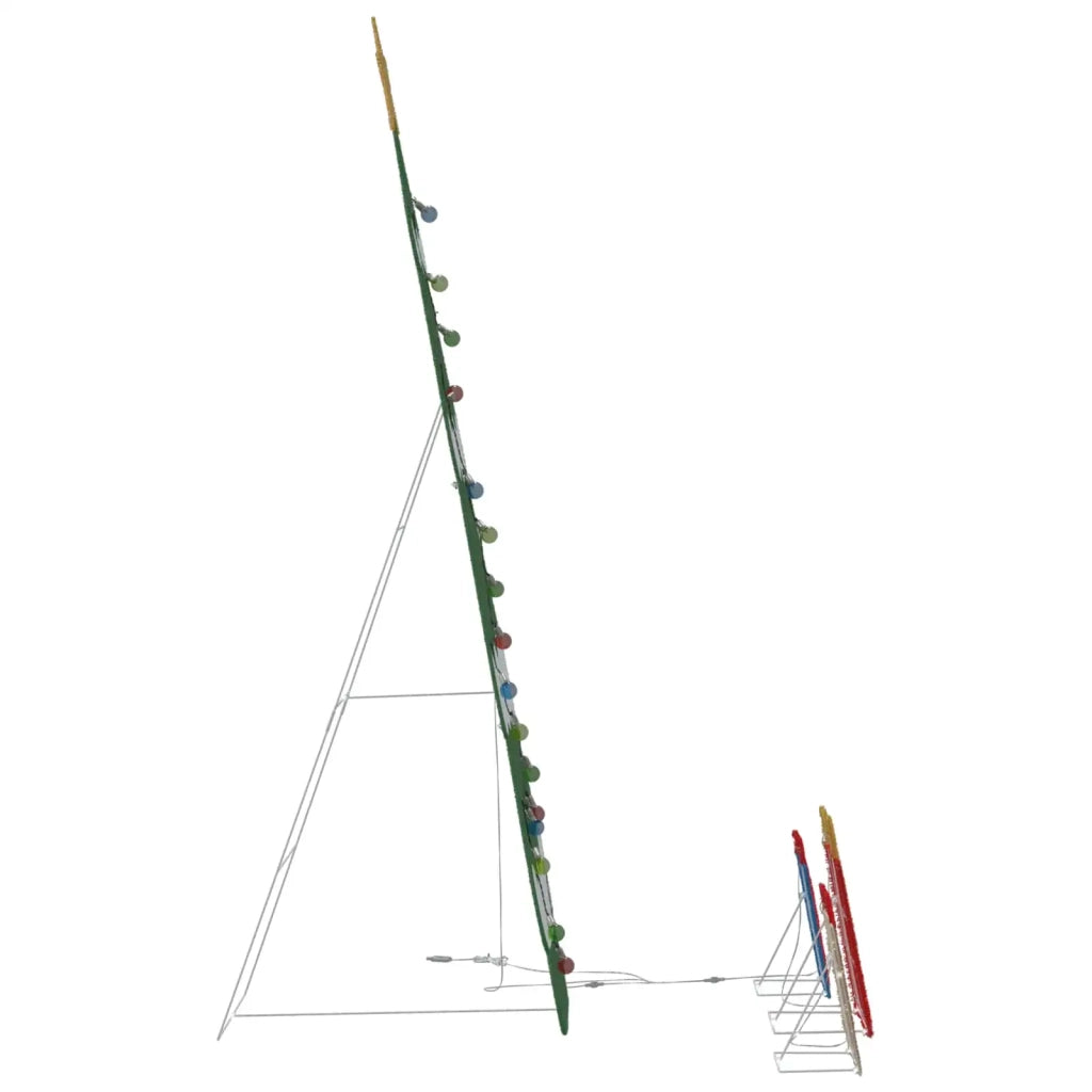 Albero di Natale Illuminato con 3 Scatole Regalo 2D Bianco Caldo