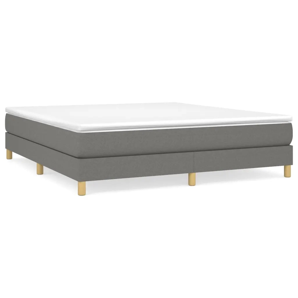 Giroletto a Molle con Materasso Grigio Scuro 180x200 cm Tessutocod mxl 75904