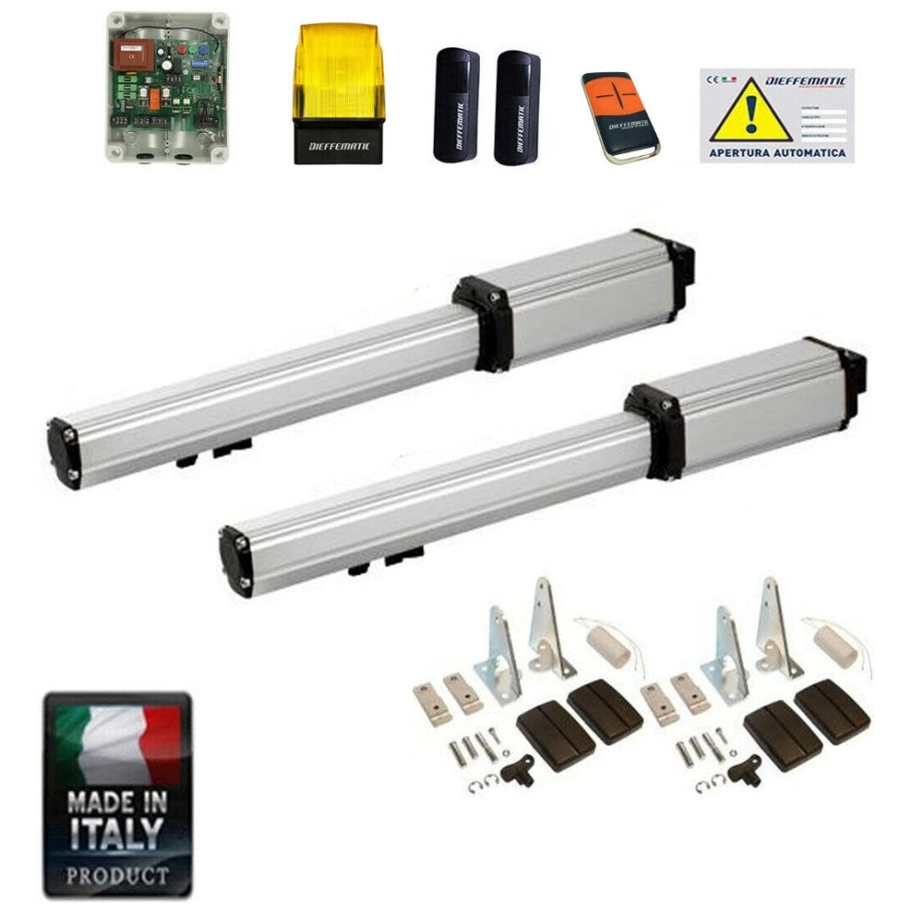KIT BH CORSA 300 24V MOTORIZZAZIONE CANCELLO 2 ANTE ANTA BATTENTI AUTOMATISMO
