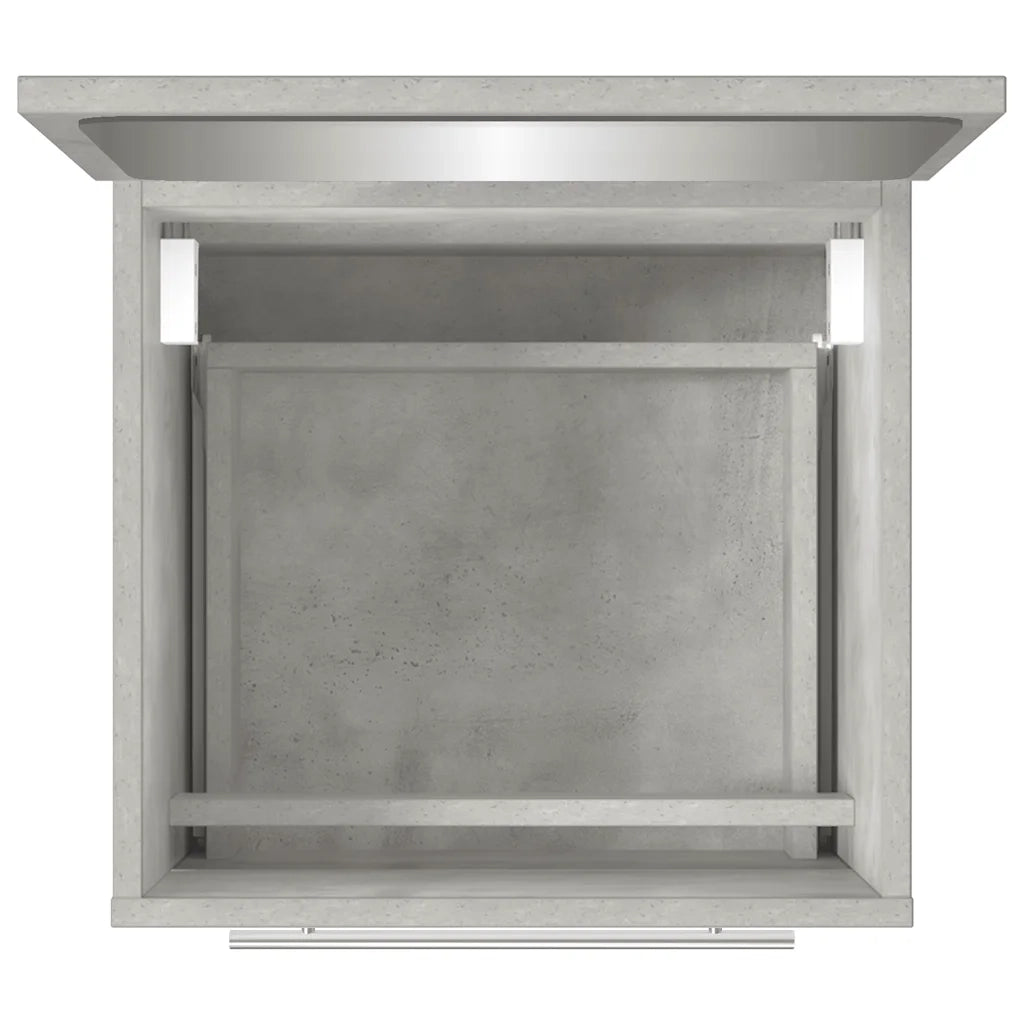 Mobile da Bagno con Specchio Grigio Cemento 41x38,5x48 cm 804822