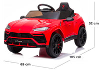 Macchina Elettrica per Bambini 12V con Licenza Lamborghini Urus Rossa