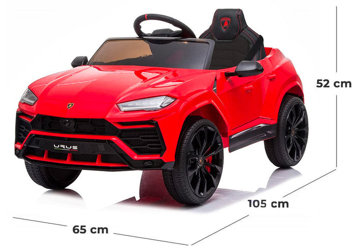 Macchina Elettrica per Bambini 12V con Licenza Lamborghini Urus Rossa