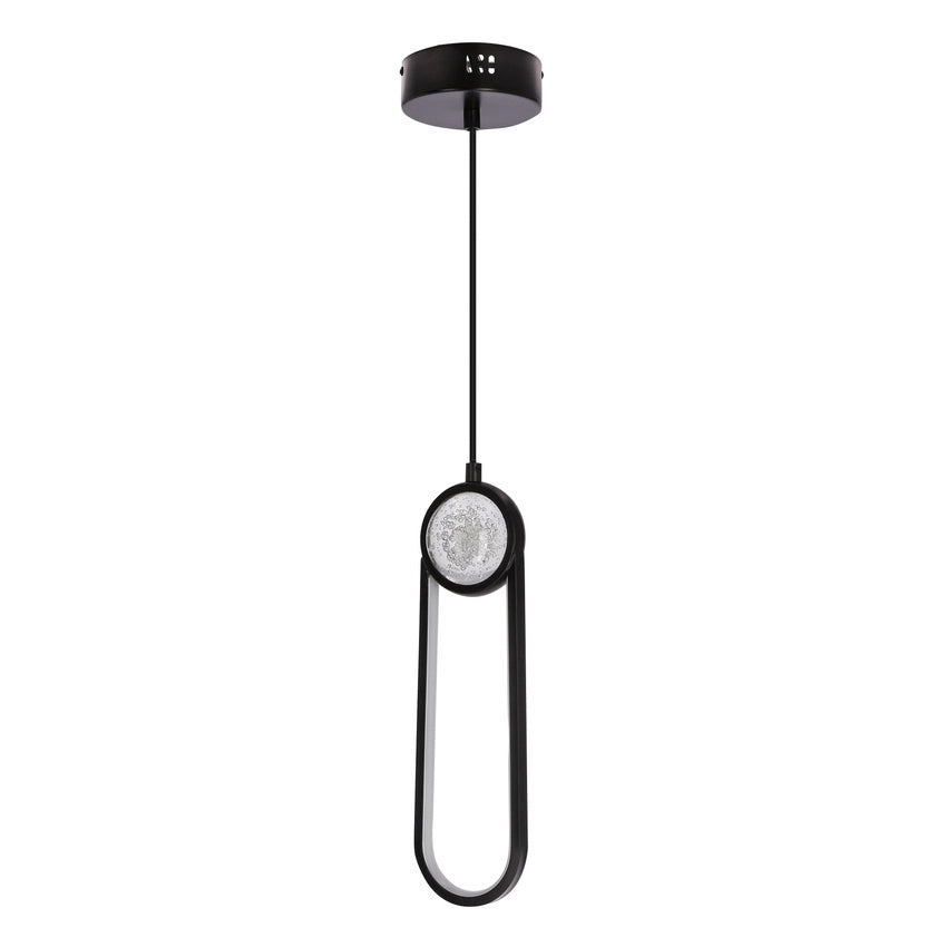 Lampada a sospensione LED Lacrima Candellux 15W nera 3000K 120cm