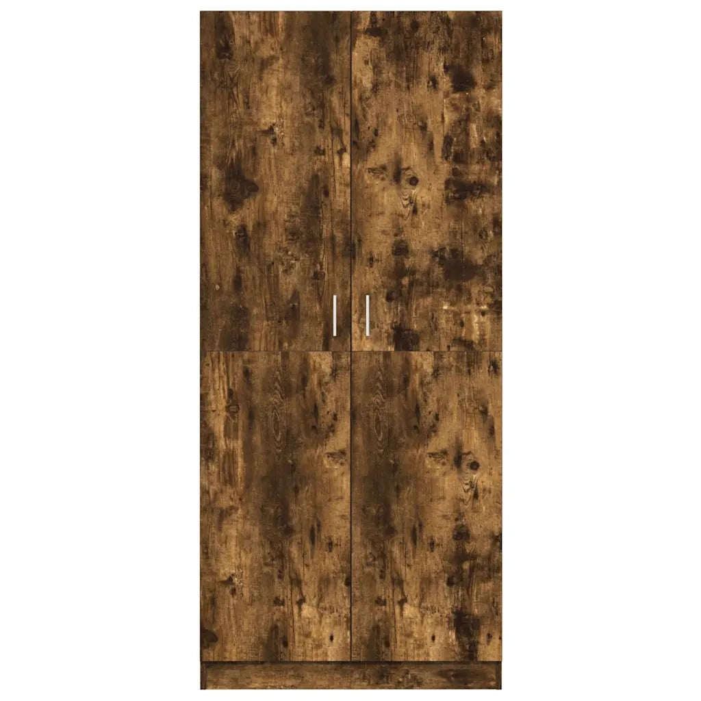 Armadio Rovere Fumo 80x52x180 cm in Legno Multistrato cod mxl 74823
