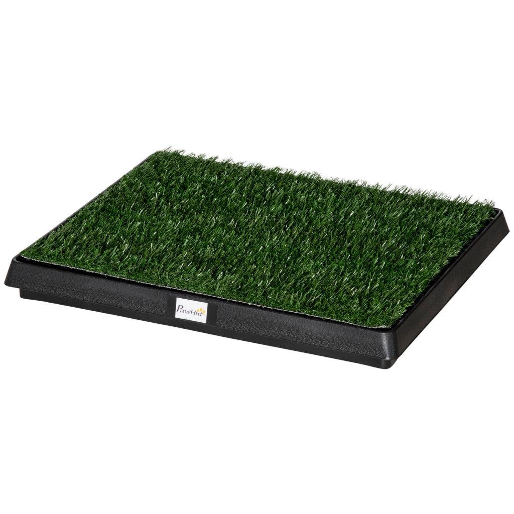 Vasca Erba Artificiale per Cani con Vassoio Estraibile ¨C zephmum ¨C 51x63x6 cm Verde