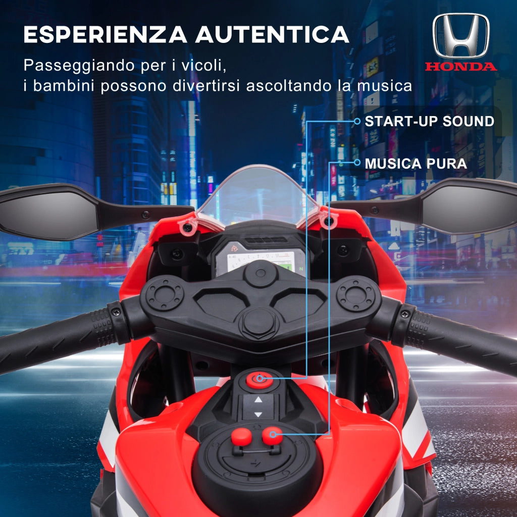 Moto elettrica bambini ¨C zephmum ¨C 6V, 3km/h, rosso
