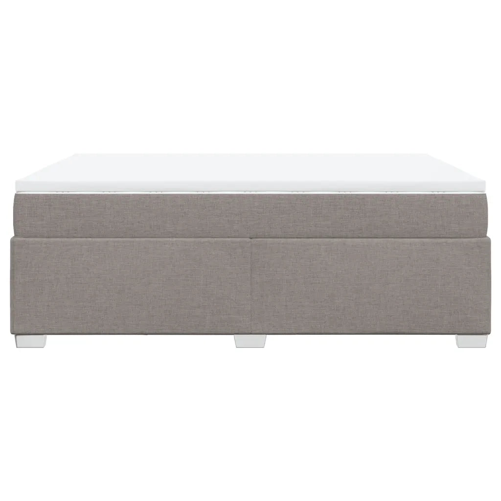 Giroletto a Molle con Materasso Tortora 140x190 cm in Tessuto 3285134