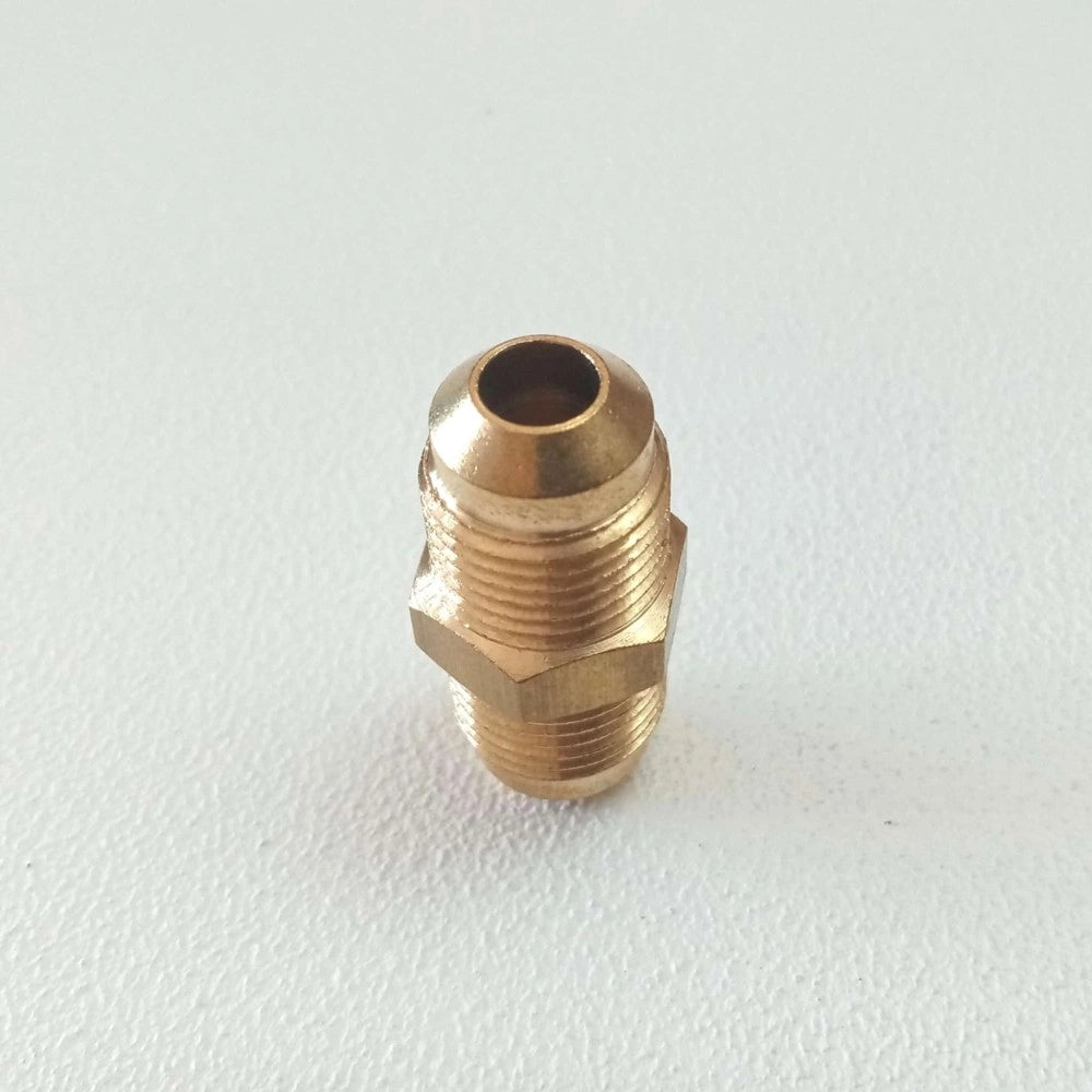 Niples condizionamento 1/4 x 1/4 diametro 6mm in ottone senza dadi per unire tubo rame