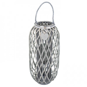 Lanterna Caroline   in Vimini Grigio