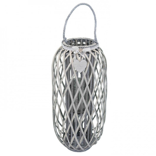 Lanterna Caroline   in Vimini Grigio