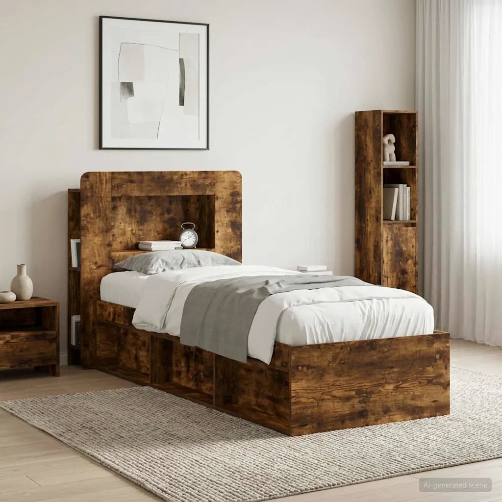 Testata del letto Rovere Fumo Legno ingegnerizzato 8001251