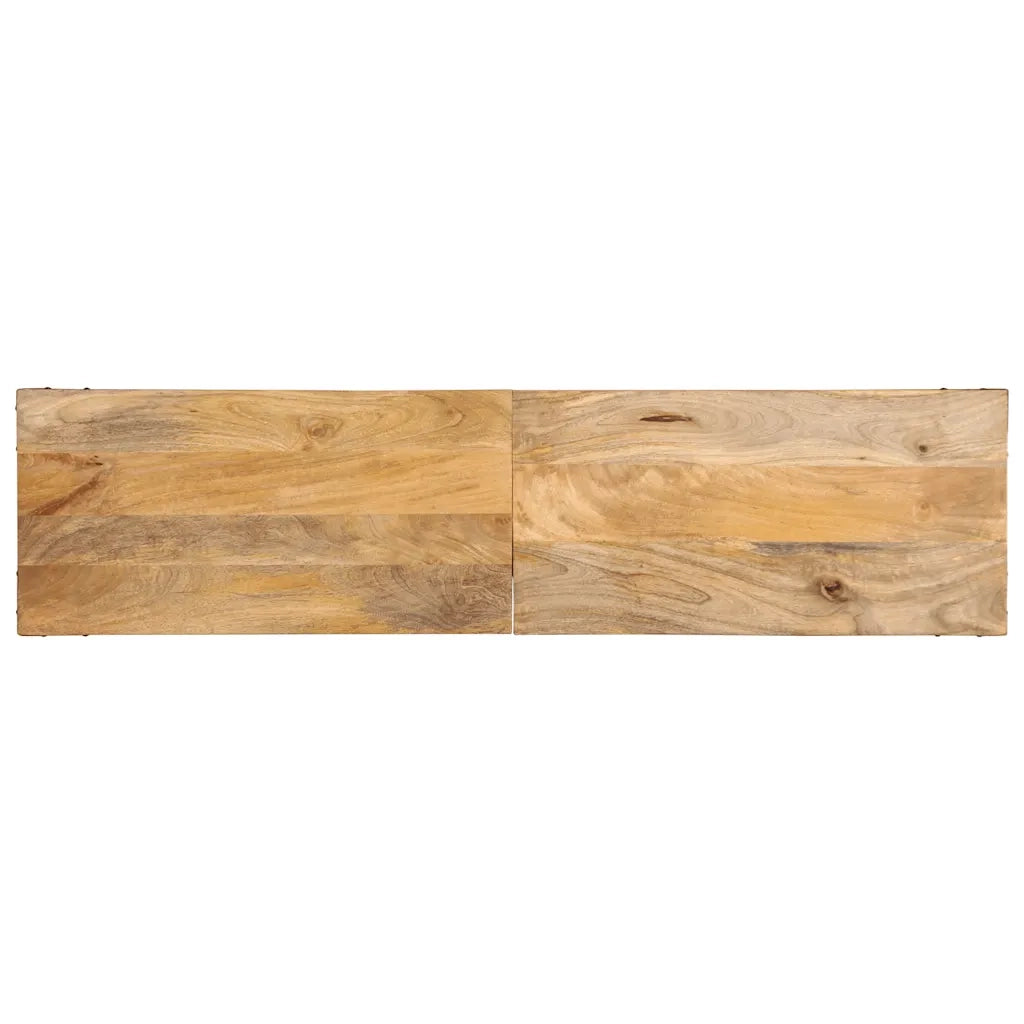 Tavolo Consolle 140x35x70 cm in Legno Massello di Mango 373613