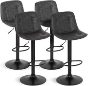 Set di 4 sgabelli da bar DENVER grigio vintage