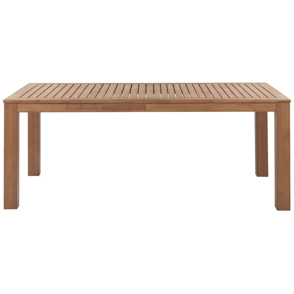 Tavolo da pranzo da giardino luce in legno di acacia certificato mobili da esterno 8 posti design rustico