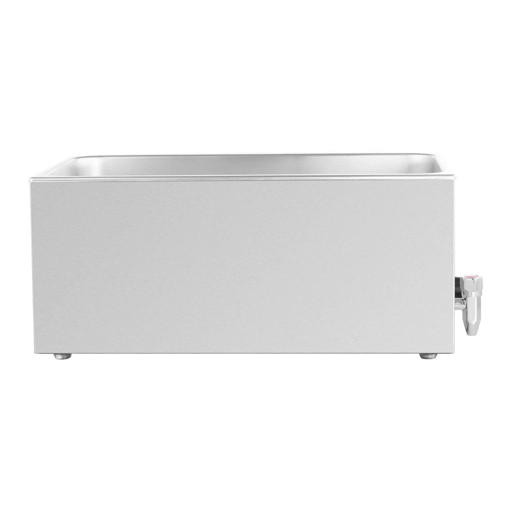 Scaldavivande/bagnomaria professionale da 600 watt con 1 rubinetto di scarico GN 1/1 (14_0004216)