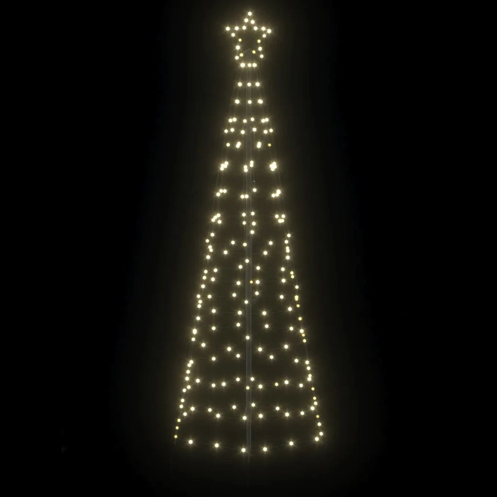 Albero di Natale LED con picchetti per il terreno Bianco caldo 42018749