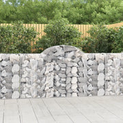 Cesti Gabbioni ad Arco 11 pz 200x30x100/120 cm Ferro Zincato 3146119