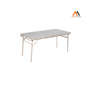 TAVOLO IN ACCIAIO / POLIPROPILENE ALLUNGABILE 'SAROS' beige