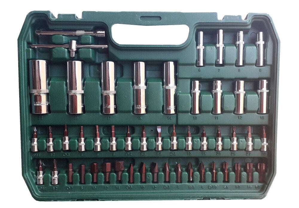 VALIGIA SET CHIAVI A BUSSOLA 108 PEZZI VANADIUM CON CRICCHETTO 108 PZ