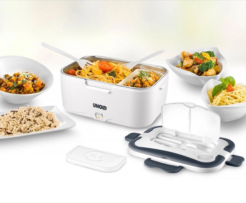 Unold 230.338 contenitore portapranzo Contenitore per il pranzo 1,5 L Acciaio inox Nero, Bianco