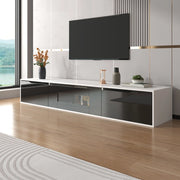 Mobile TV e Vetrina ¨C Xylo ¨C Nero Lucido e Bianco, LED Colore