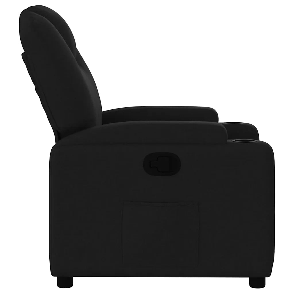 Divano Sedia-Poltrona reclinabile in tessuto nero 992731