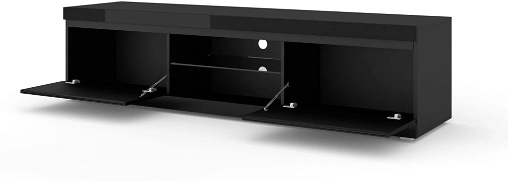 ARMADIO PORTA TV NET 180 NERO LUCIDO