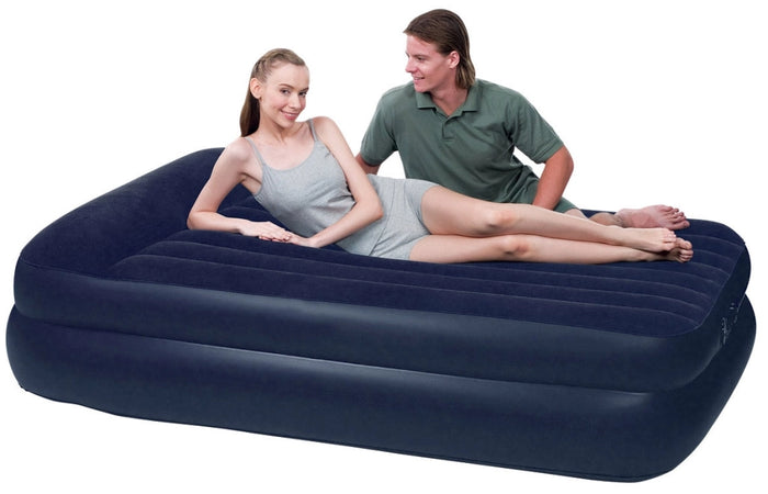 Materasso Matrimoniale Gonfiabile 203x152x46cm Autogonfiabile Bauer Blu