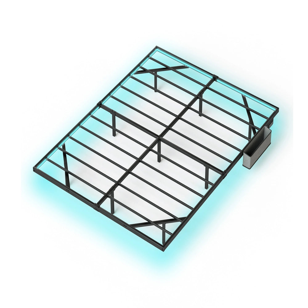 Letto piattaforma 140x200cm?- Xylo - design giapponese LED nero