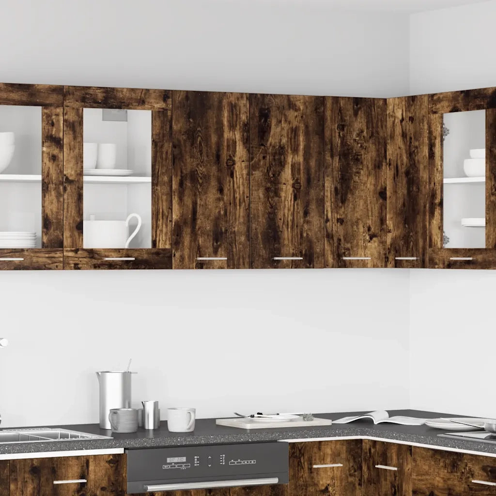 Mobile Pensile Rovere Fumo 60x31x60 cm in Legno Ingegnerizzato cod mxl 66669