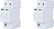 Sistema di Protezione 2P PC con Scudo Resistente al Fuoco con 36 MM Binario a Guaina Gialla per Pannello di Distribuzione - Set da 2 Pezzi.