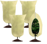 Protezione Invernale per Piante 80g/m² – Protezione Anticorrosiva per Piante da Esterno con Cerniera e Cordino di Trascinamento – Protezione Invernale per Piante da Vaso, Palme, Olivi (4 Pezzi, 80x120cm)