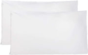 Set di 2 Coprisacco 40x70 100% Cotone Satin Premium Super morbidi Coprisacco Resistenti e ipoallergenici Anti-mosche Copri-osservazione Decorativo con Cerniera nascosta Lavabile