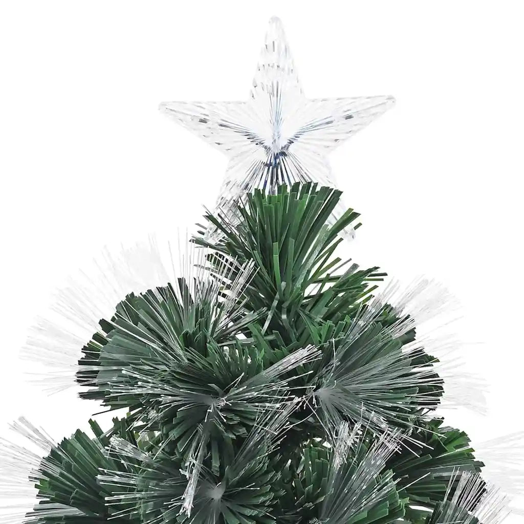 Albero di Natale artificiale con 210 LED Verde 180 cm PVC