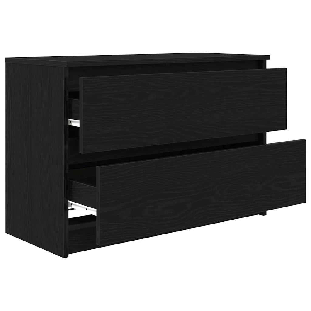 Mobile Porta TV Nero 80x35x54 cm in Legno Multistrato 861788