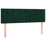 Testiera | Testata Verde Scuro 144x5x78/88 cm in Velluto