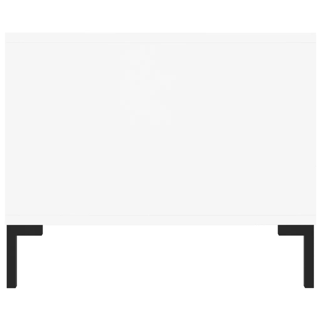 Tavolino da Salotto-Tavolino da soggiorno-Tavolo Bianco 102x50x40 cm in Legno Multistrato 842313