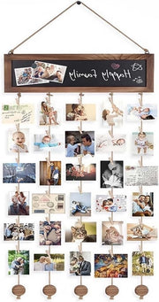Lijst perpendicolare per collage con 30 chiodi, ideale per appendere foto e oggetti decorativi, perfetta per la decorazione di casa