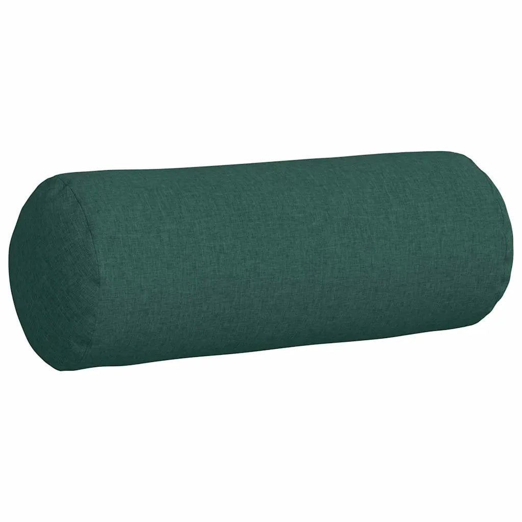 Cuscini a rullo 2 pcs Verde Scuro Ø 25 x 70 cm Tessuto