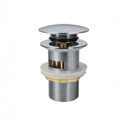Piletta scarico click clack universale 1/4'' Argento tappo lavabo lavello 59601