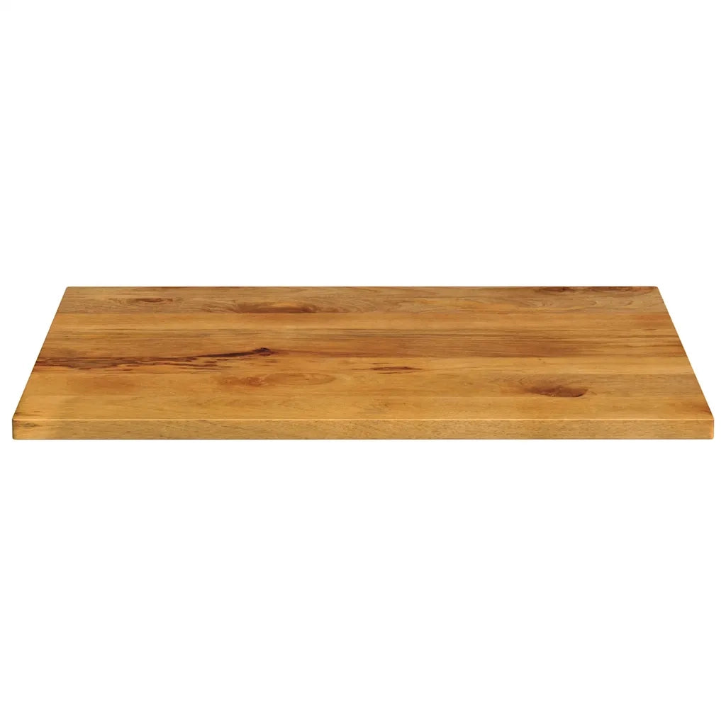 Piano per Tavolo 100x80x2,5cm Rettangolare Legno Massello Mango 371612