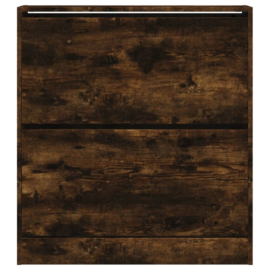 Scarpiera mobiletto portascarpe mobile per ingresso/corridoio/soggiorno 80 x 21 x 87,5 cm legno ingegnerizzato marrone 02_0021590