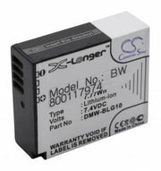 Batteria Fotocamera per Panasonic DMW-BLG10E 7.4V 1050mAh