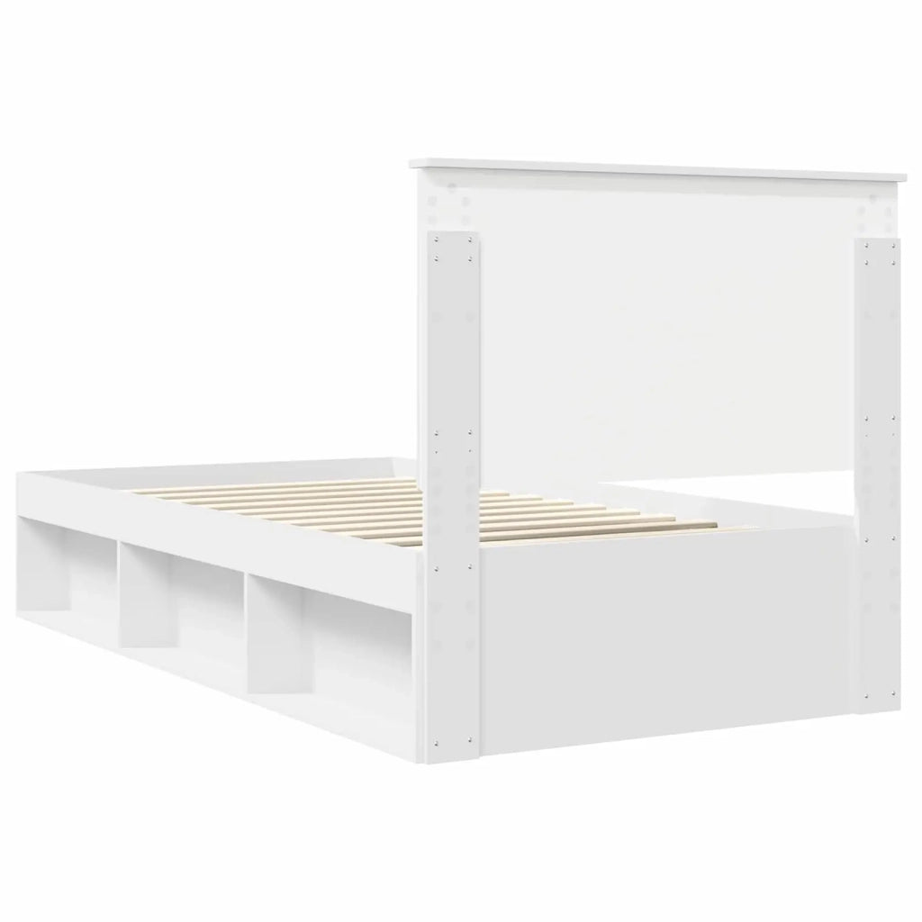 Struttura del letto Bianco 100 x 200 cm Pino massello 3411046