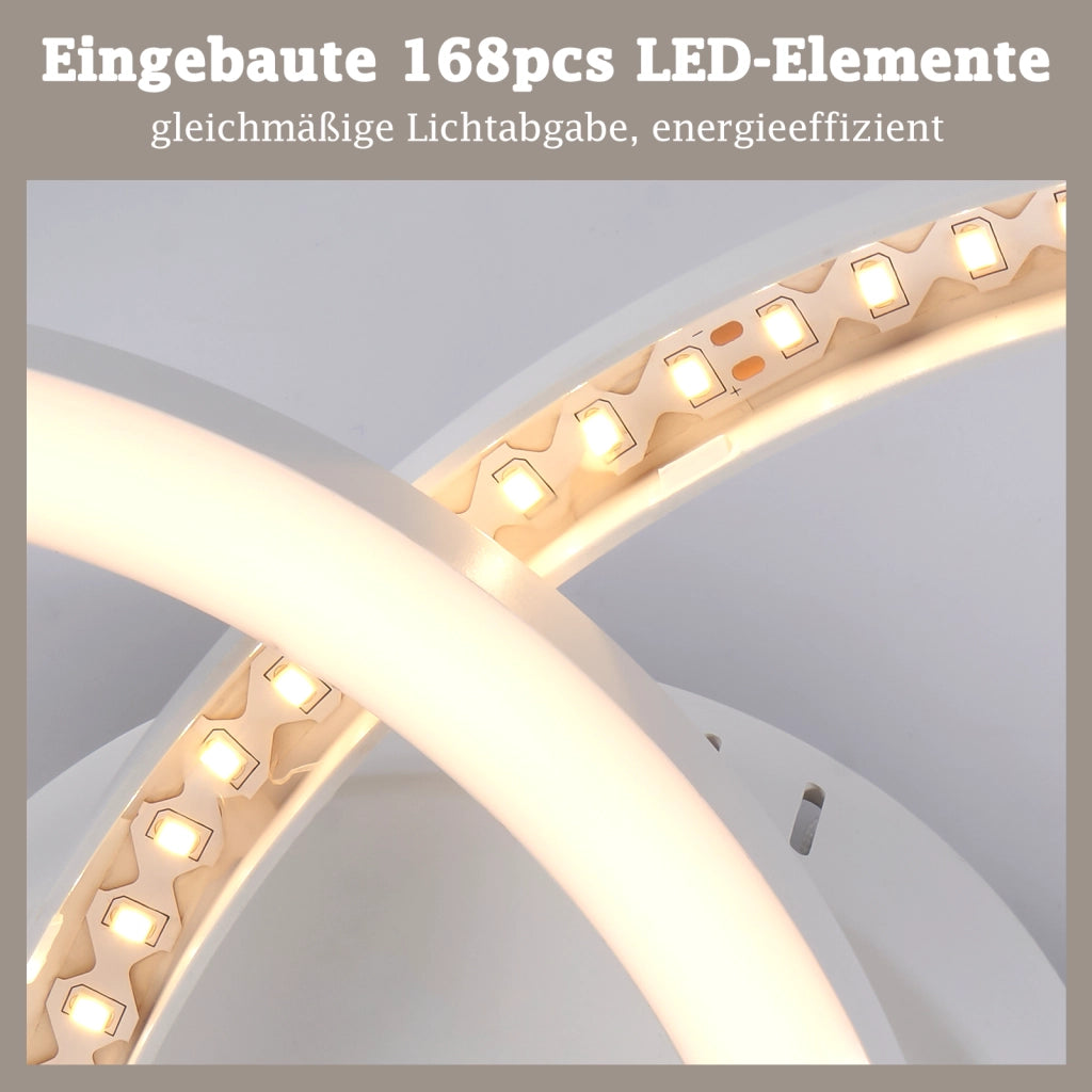 ZMH Lampada da Soffitto LED 23W Bianco Luce Calda Moderna per Soggiorno Camera da Letto Corridoio