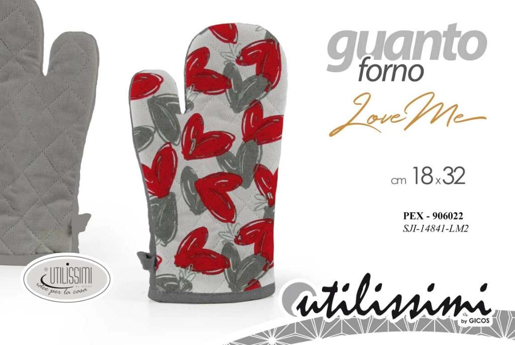 Presina Guanto da Cucina Forno Loveme 18 x 32 cm
