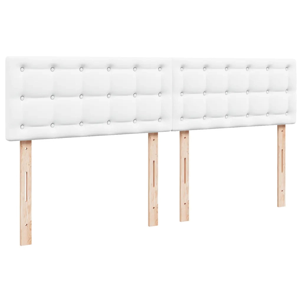 vidaXL Giroletto a Molle con Materasso Bianco 200x200cm in Similpelle