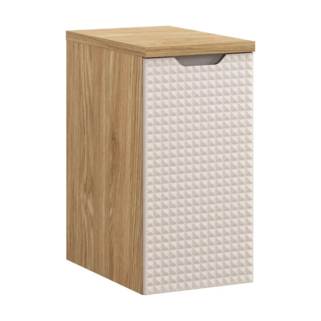Piano lavabo YOKA – Finitura rovere chiaro, 30 cm