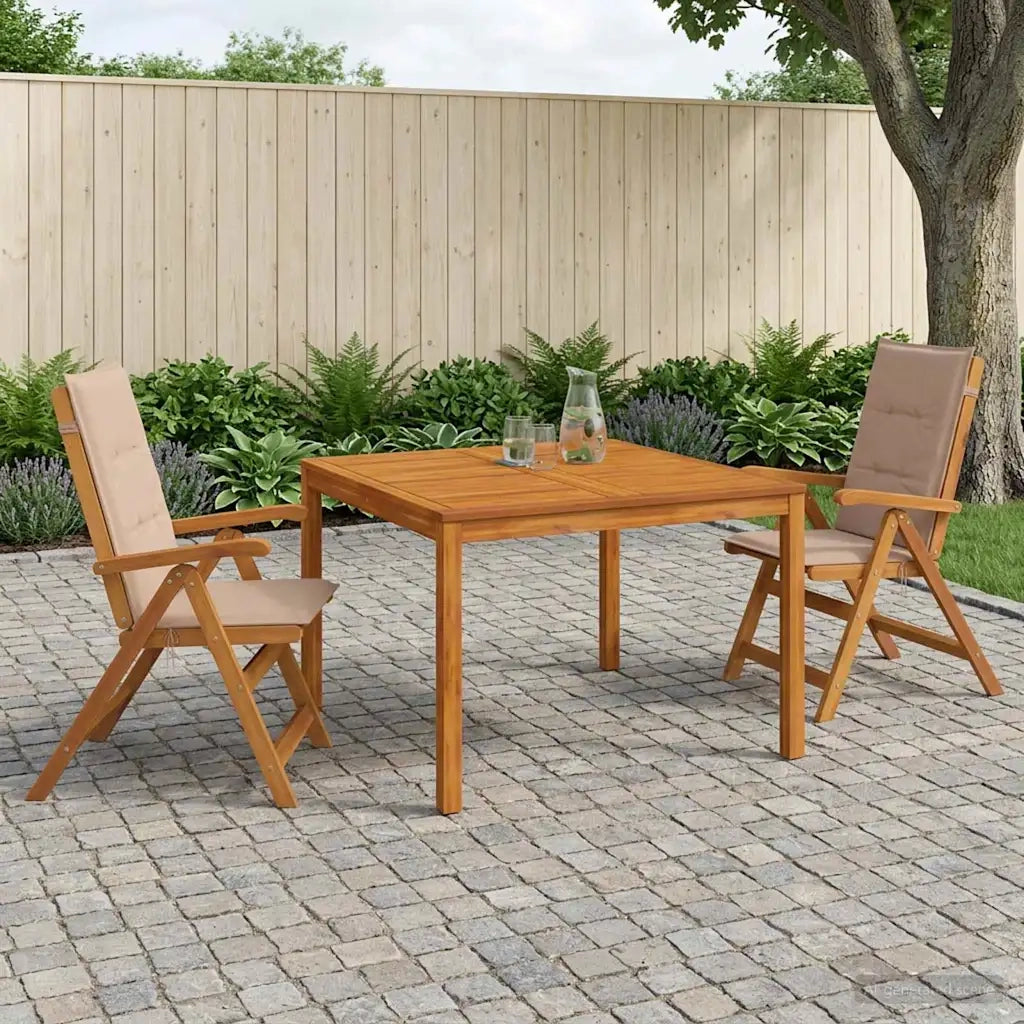 Set da pranzo da giardino 3 pezzi 3 pz Naturale 3434611